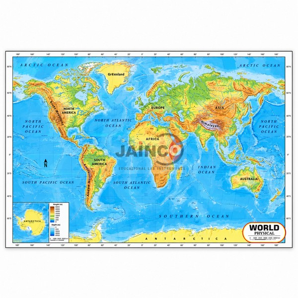 World Physical Chart